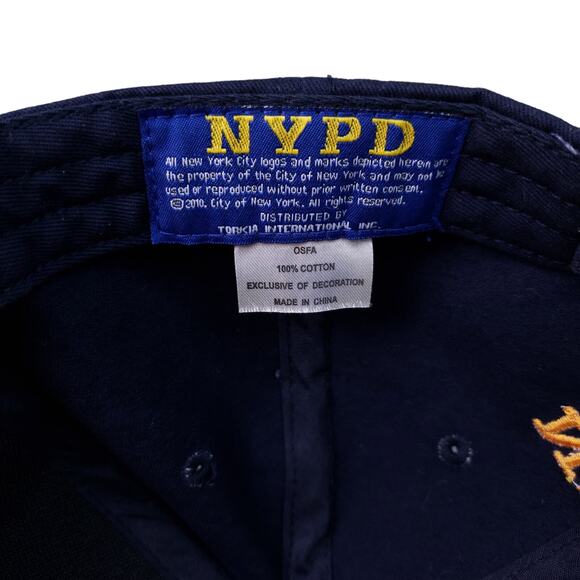 Vintage NYPD Embroidered Hat Blue Strapback Adjustable Cap Collectible - Picture 6 of 6
